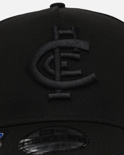 New Era Carlton Blues 'Triple Black' 9FORTY A-Frame Snapback Black
