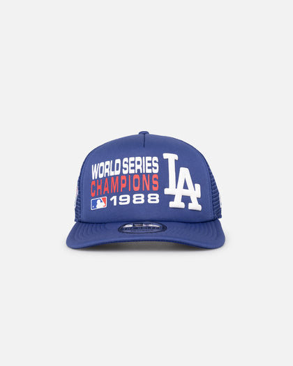 New Era Los Angeles Dodgers Pre-Curved Golfer Trucker Snapback Dark Royal
