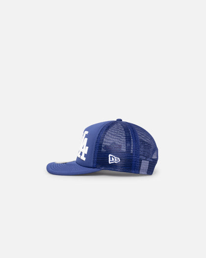 New Era Los Angeles Dodgers Pre-Curved Golfer Trucker Snapback Dark Royal