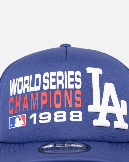 New Era Los Angeles Dodgers Pre-Curved Golfer Trucker Snapback Dark Royal