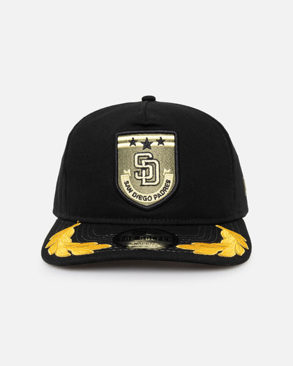 New Era San Diego Padres 'Military Patch' Pre-Curved Golfer Snapback Black