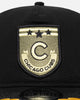 New Era Chicago Cubs 'Military Patch' Pre-Curved Golfer Snapback Black