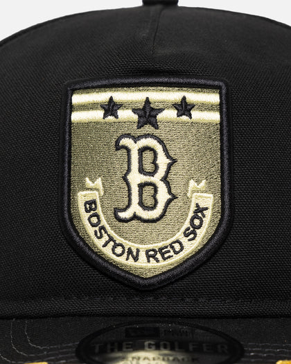 New Era Boston Red Sox 'Military Patch' Pre-Curved Golfer Snapback Black
