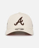 New Era Atlanta Braves 'Neapolitan Chrome' 9FORTY A-Frame Snapback Chrome/Pink Met