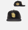 New Era San Diego Padres 'Washed Corduroy Golfer' Pre-Curved Golfer Snapback Washed Black