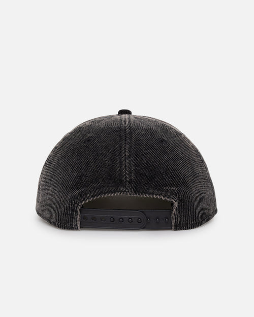 New Era New York Yankees 'Washed Corduroy Golfer' Pre-Curved Golfer Snapback Washed Black