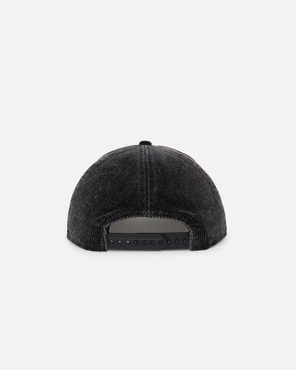 New Era Houston Astros 'Washed Corduroy Golfer' Pre-Curved Golfer Snapback Washed Black