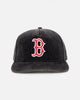 New Era Boston Red Sox 'Washed Corduroy Golfer' Pre-Curved Golfer Snapback Washed Black