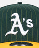 New Era Oakland Athletics '2-Tone Pinstripe' 9FORTY A-Frame Snapback Pinstripe