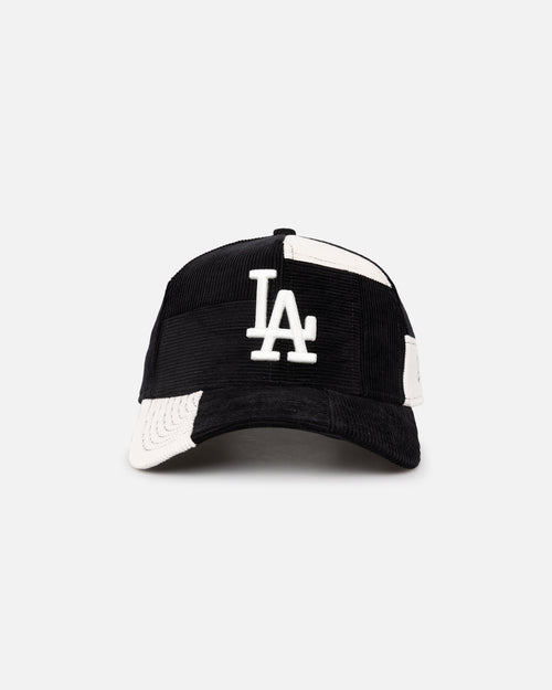 New Era Los Angeles Dodgers 'Patchwork Corduroy' 9FORTY A-Frame Snapback Black/Cream
