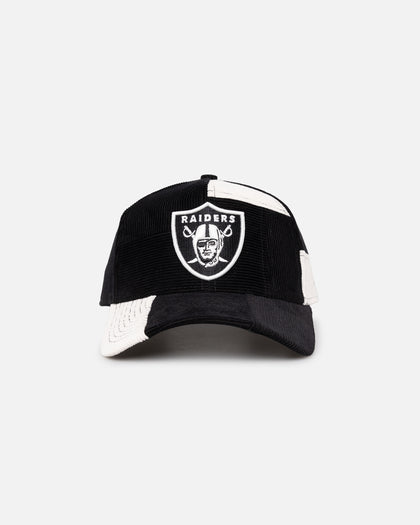 New Era Las Vegas Raiders 'Patchwork Corduroy' 9FORTY A-Frame Snapback Black/Cream