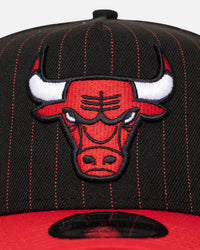 New Era Chicago Bulls '2-Tone Pinstripe' 9FORTY A-Frame Snapback Pinstripe