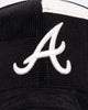 New Era Atlanta Braves 'Patchwork Corduroy' 9FORTY A-Frame Snapback Black/Cream