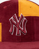 New Era New York Yankees 'Maroon Patchwork Corduroy' 59FIFTY Fitted Maroon/Yellow