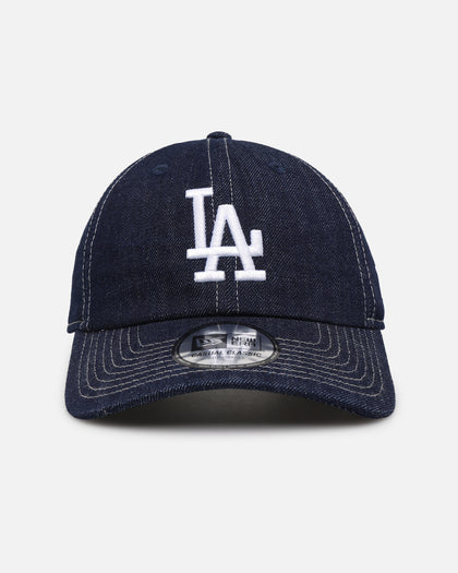 New Era Los Angeles Dodgers Washed Denim Casual Classic Strapback Blue Washed Denim