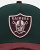 New Era Las Vegas Raiders 'Rhubarb Cord' 9FORTY A-Frame Snapback Dark Green