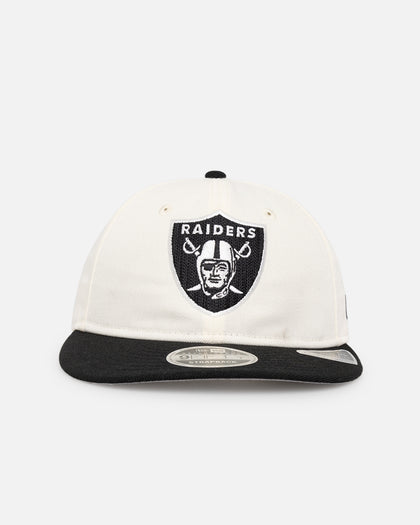 New Era Las Vegas Raiders 'Retro Crown Classic' 9FIFTY Retro Crown Strapback Chrome White/Black