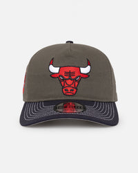 New Era Chicago Bulls 'Contrast Visor' Pre-Curved Golfer Snapback Moss/Navy
