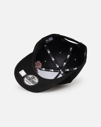 New Era Chicago Bulls 'Corduroy Roses' Golfer Pre-Curved Snapback Black Corduroy/White