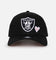 New Era Las Vegas Raiders 'Pink Satin Hearts' 9FORTY A-Frame Snapback Black/White