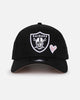 New Era Las Vegas Raiders 'Pink Satin Hearts' 9FORTY A-Frame Snapback Black/White
