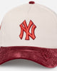 New Era New York Yankees 'Premium Corduroy Velvet' 9FORTY A-Frame Snapback Chrome White/Cardinal