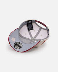 New Era New York Yankees 'Premium Corduroy Velvet' 9FORTY A-Frame Snapback Chrome White/Cardinal