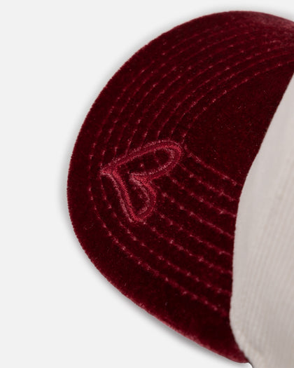 New Era New York Yankees 'Premium Corduroy Velvet' 9FORTY A-Frame Snapback Chrome White/Cardinal