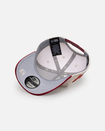 New Era Chicago Bulls 'Premium Corduroy Velvet' 9FORTY A-Frame Snapback Chrome White/Cardinal
