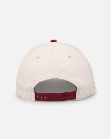 New Era Atlanta Braves 'Premium Corduroy Velvet' 9FORTY A-Frame Snapback Chrome White/Cardinal