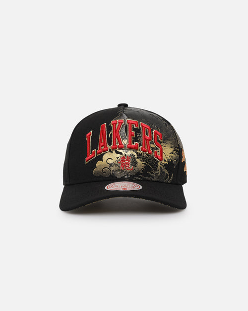 Mitchell & Ness Los Angeles Lakers 'Year Of The Dragon' Pro Crown Snapback Black