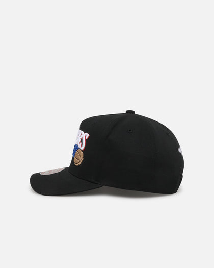 Mitchell & Ness Philadelphia 76ers Team Colour Wordmark MVP Snapback Black
