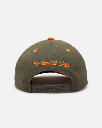 Mitchell & Ness Los Angeles Lakers 'Harmony of Hues' Pro Crown Snapback Olive/Orange