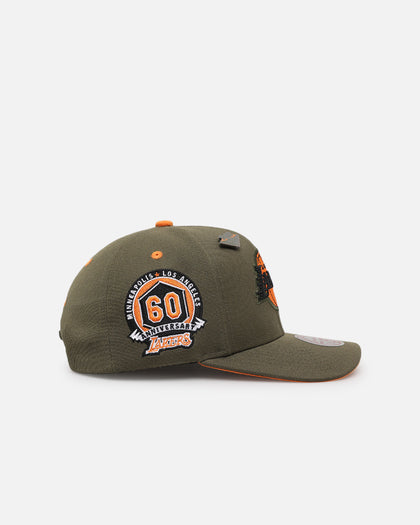 Mitchell & Ness Los Angeles Lakers 'Harmony of Hues' Pro Crown Snapback Olive/Orange