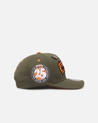 Mitchell & Ness San Antonio Spurs 'Harmony of Hues' Pro Crown Snapback Olive/Orange