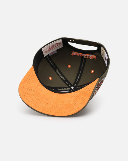 Mitchell & Ness Seattle Supersonics 'Harmony of Hues' Pro Crown Snapback Olive/Orange