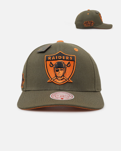 Mitchell & Ness Las Vegas Raiders 'Harmony of Hues' Pro Crown Snapback Olive/Orange