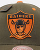 Mitchell & Ness Las Vegas Raiders 'Harmony of Hues' Pro Crown Snapback Olive/Orange