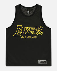 NBA Kids' Los Angeles Lakers Duncan Mesh Tank Black