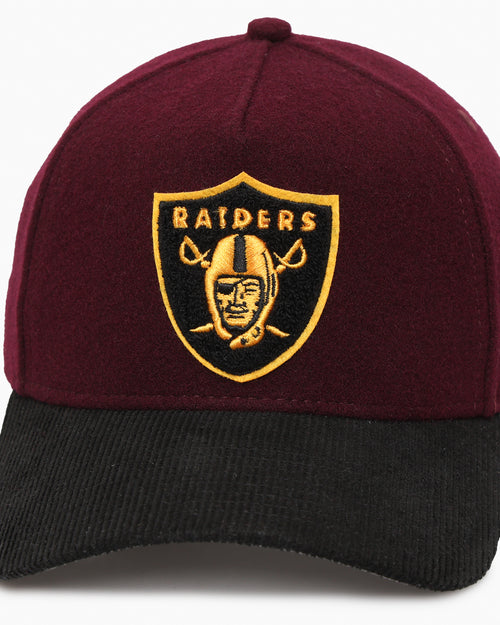 New Era Las Vegas Raiders 'Large Chenille' 9FORTY A-Frame Snapback Maroon