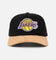 New Era Los Angeles Lakers 'Corduroy Suede' Pre-Curved Golfer Snapback Washed Black