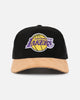 New Era Los Angeles Lakers 'Corduroy Suede' Pre-Curved Golfer Snapback Washed Black
