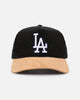 New Era Los Angeles Dodgers 'Corduroy Suede' Pre-Curved Golfer Snapback  Washed Black
