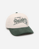 New Era Las Vegas Raiders 'Heritage Golf' Pre-Curved Golfer Snapback Chrome White