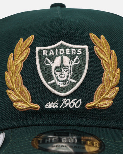 New Era Las Vegas Raiders 'Heritage Golf' Pre-Curved Golfer Snapback Cilantro Green