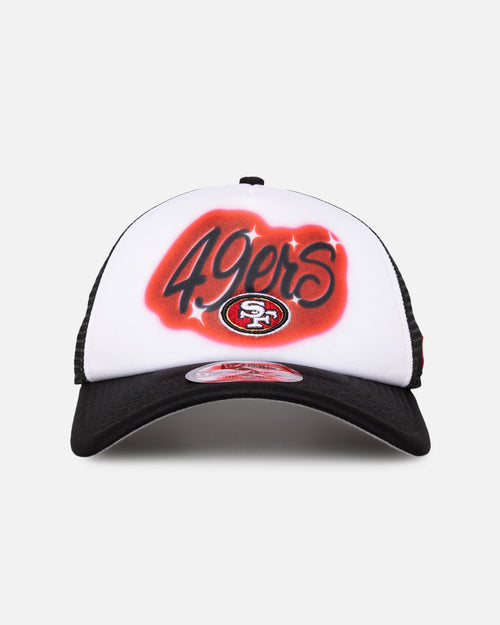 New Era San Francisco 49ers 'Airbrush' 9FORTY A-Frame Trucker Snapback White/OTC