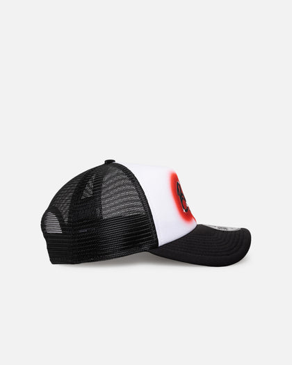 New Era Chicago Bulls 'Airbrush' 9FORTY A-Frame Trucker Snapback White/OTC