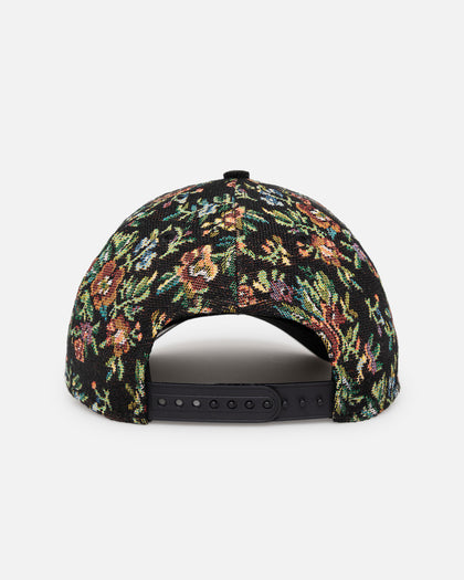New Era New York Yankees 'Black Corduroy Floral Tapestry' 9FORTY A-Frame Snapback Tapestry/Black