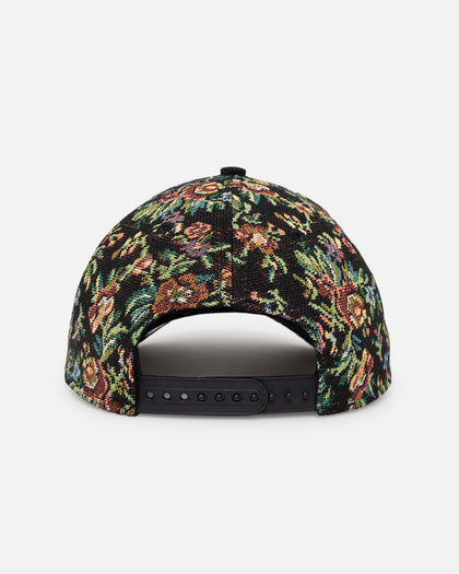 New Era Las Vegas Raiders 'Black Corduroy Floral Tapestry' 9FORTY A-Frame Snapback Tapestry/Black