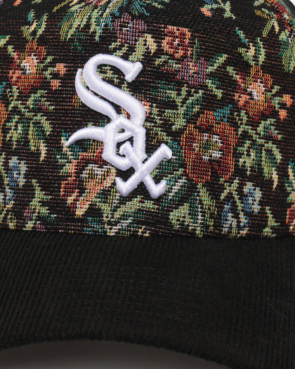 New Era Chicago White Sox 'Black Corduroy Floral Tapestry' 9FORTY A-Frame Snapback Tapestry/Black